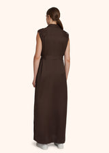 Kiton brown dress for woman, in cotton 3