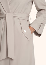 Kiton beige coat for woman, in virgin wool 4