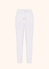 Kiton white trousers for woman, in cashmere 1