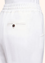 Kiton white trousers for woman, in cashmere 4