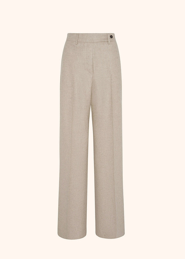 Kiton beige trousers for woman, in cashmere 1