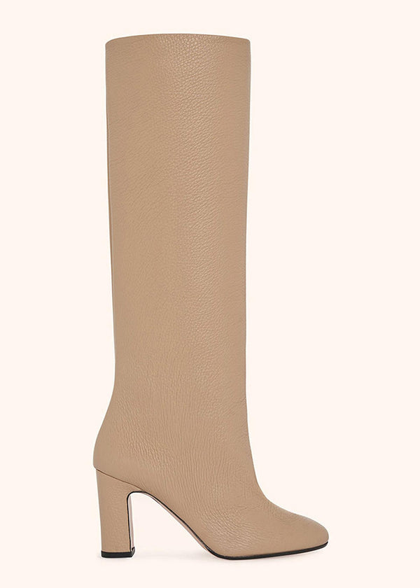 Kiton tan boot for woman, in deerskin 1