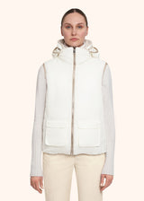 Kiton white blouson for woman, in cashmere 3