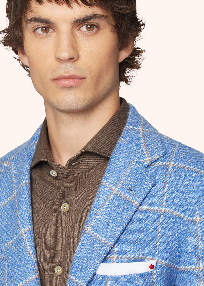 CHECKED CASHMERE BLAZER