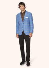 CHECKED CASHMERE BLAZER