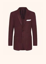 Kiton bordeaux jacket for man, in cashmere 1