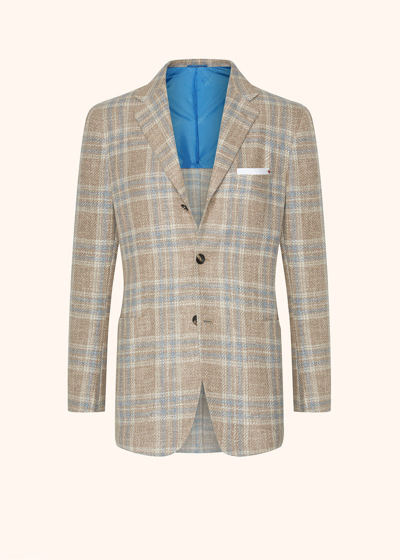 CHECKED WOOL BLEND JACKET