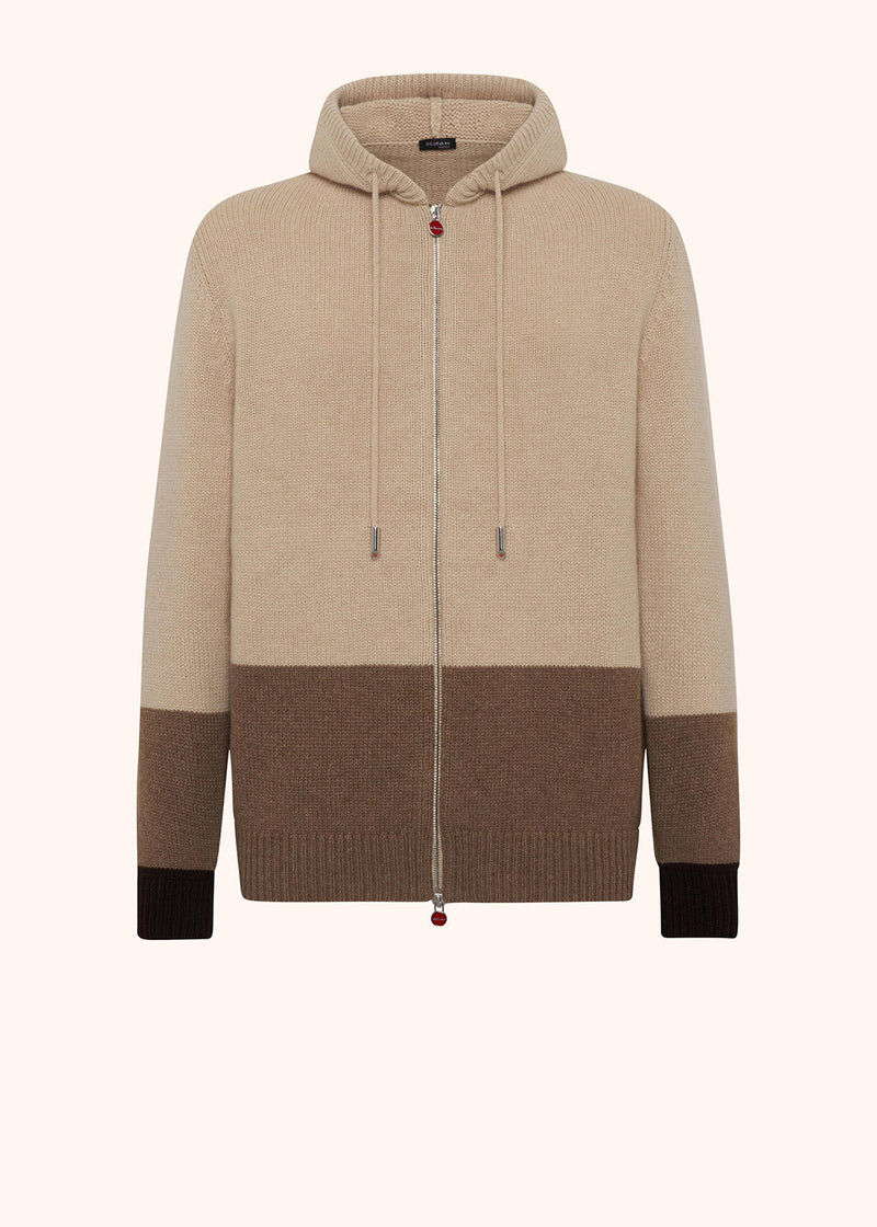 COLOUR BLOCK CASHMERE BOMBER JACKET