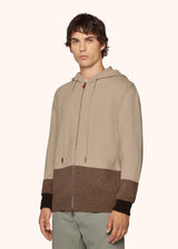 COLOUR BLOCK CASHMERE BOMBER JACKET