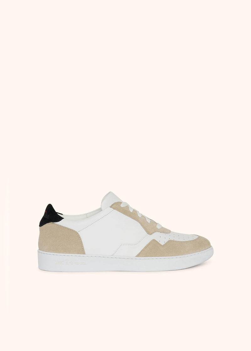 LEATHER SNEAKERS WITH SUEDE INSERTS