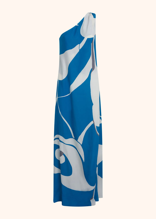 Kiton ocean blue dress for woman, in silk 1