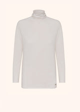 Kiton optical white jersey for woman, in cashmere 1