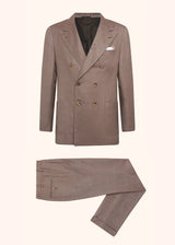 Kiton beige suit for man, in cashmere 1
