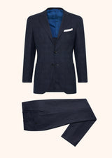 Kiton blue suit for man, in cashmere 1