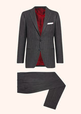 Kiton medium grey suit for man, in cashmere 1