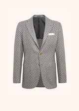 Kiton medium grey jacket for man, in cashmere 1
