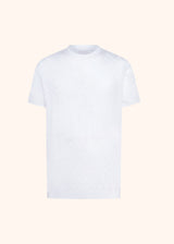 Kiton white jersey round neck for man, in cotton 1
