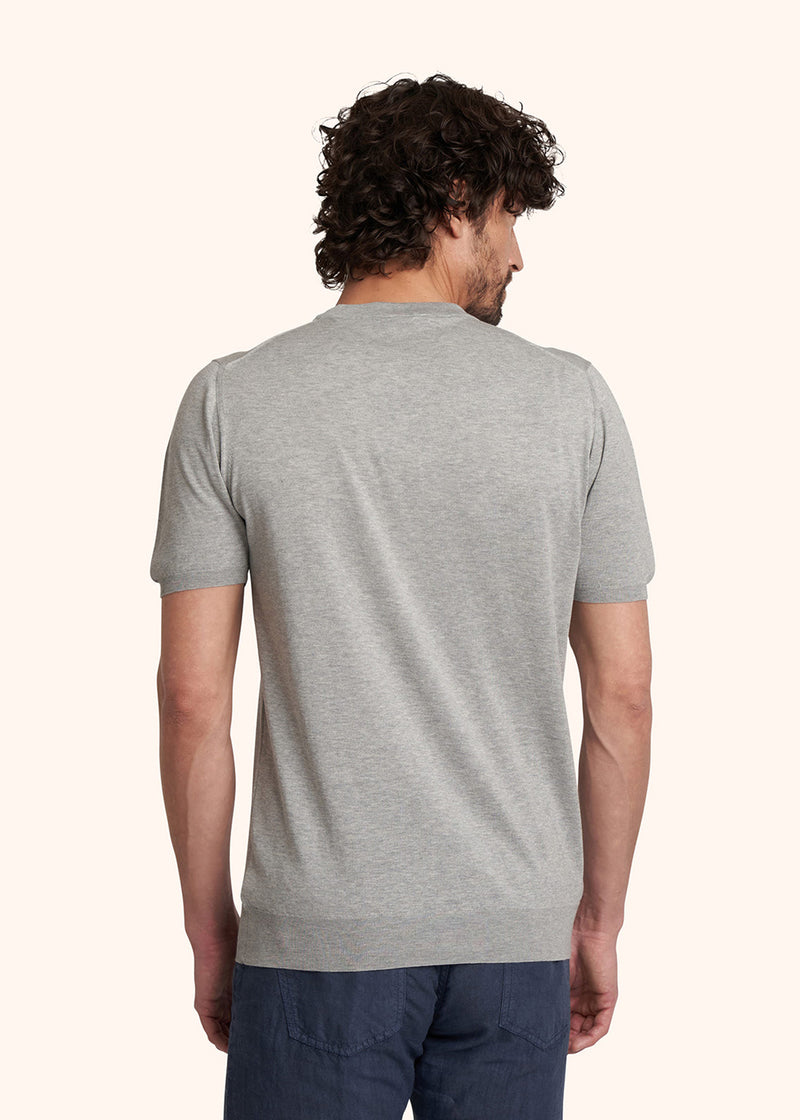 Kiton jersey round neck for man, in cotton 3