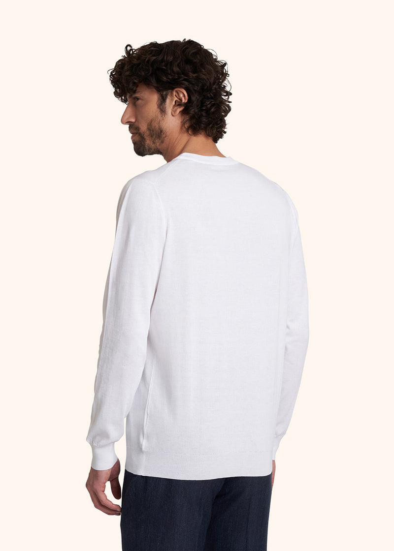 Kiton jersey round neck l/s for man, in cotton 3