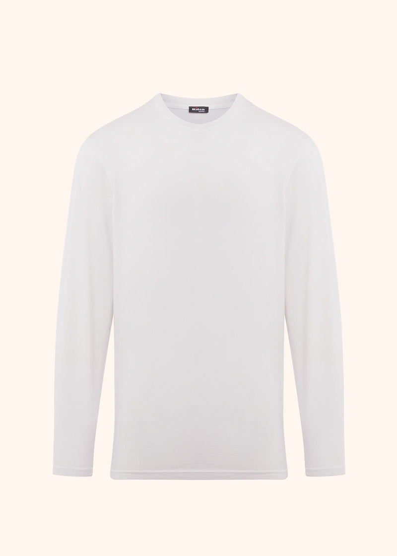 Kiton t-shirt l/s for man, in cotton 1