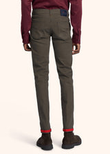 Kiton dark grey trousers for man, in cotton 3
