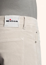 Kiton ice trousers for man, in cotton 4