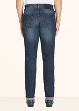 Kiton indigo trousers for man, in cotton 3