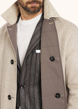 Kiton beige coat for man, in cashmere 4